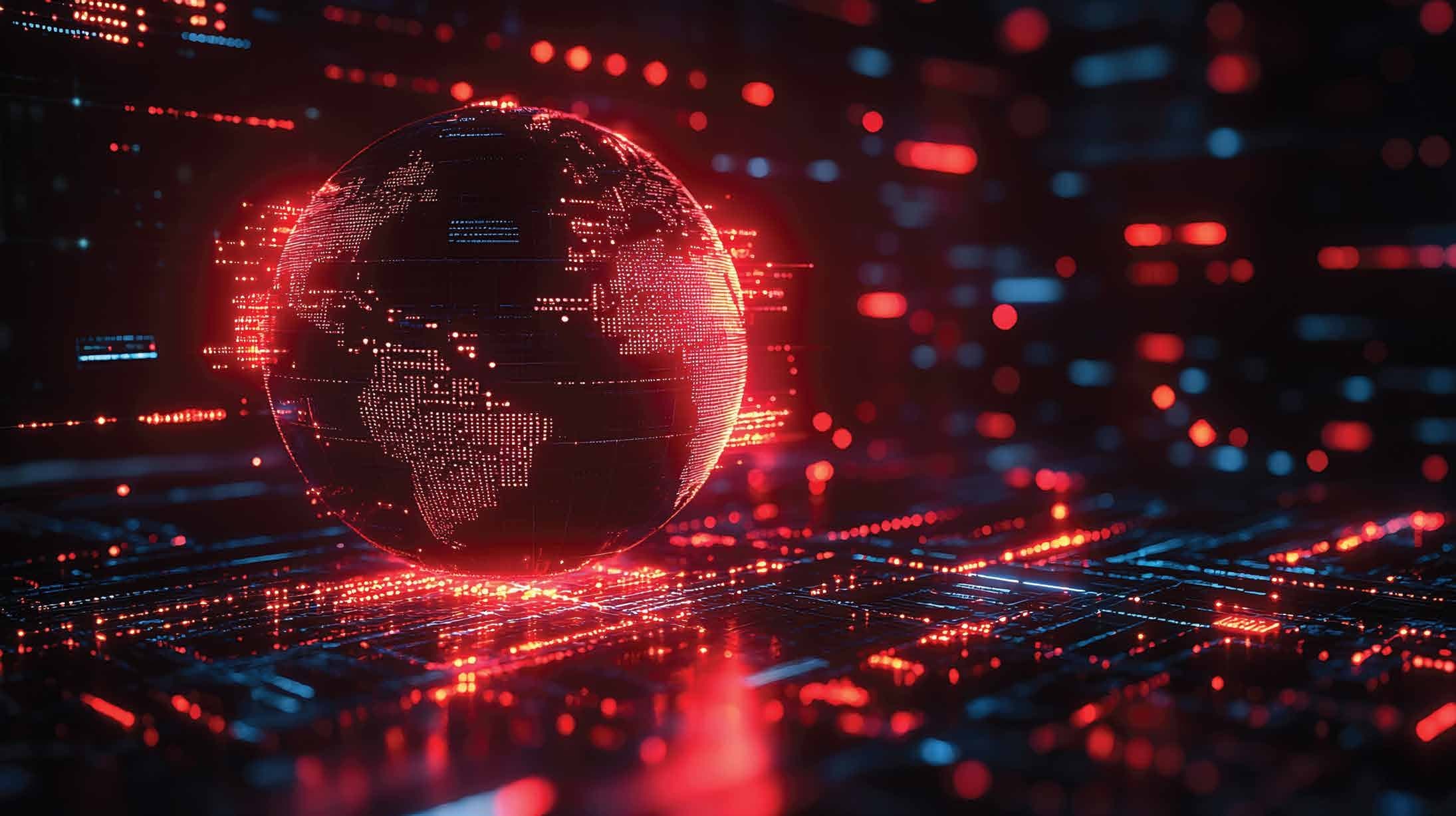 Real-time view of the global postal network